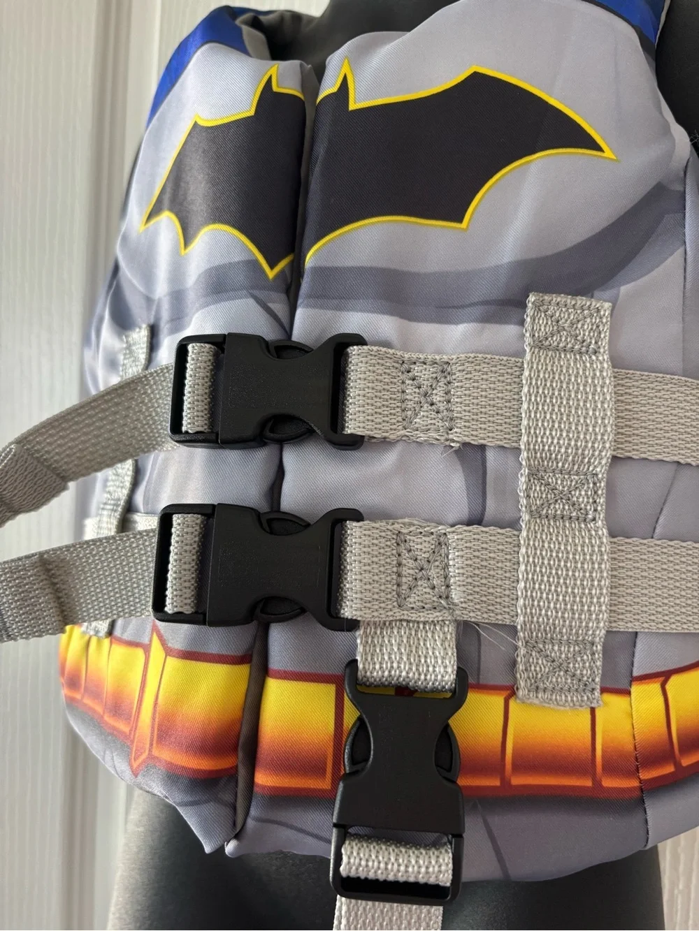 Batman Kids Gray and Blue Superhero Swim Vest